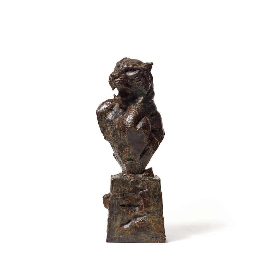 Fighting Leopard Bust I S387